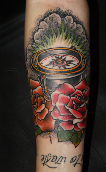 Tattoos - Compass Tattoo - 63809